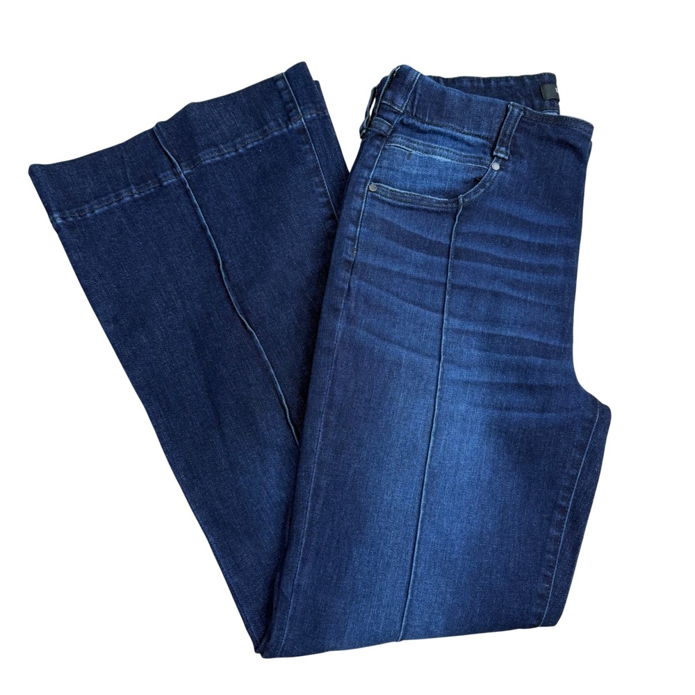 Liverpool Gia Glider Flare Jeans Women 12/31 Dark Wash High Rise Classic Trendy